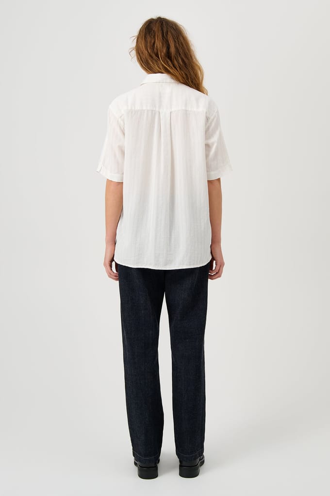 Soulland Jodie Shirt Off White Multi Taglia: M/L | Magliette intime Outlet | Unisex | Bianco