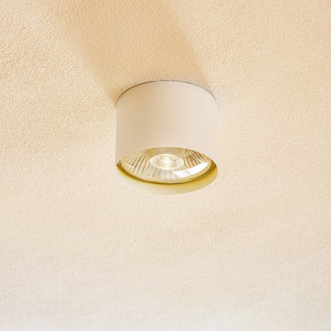 Euluna - halogeen spot - 1licht - Staal - H: 8.5 cm - GU10 - wit