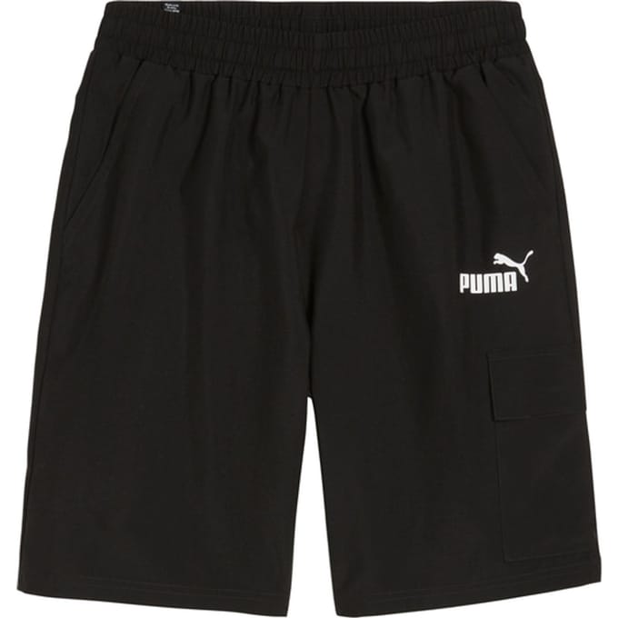 Puma Essentials Woven Cargo Korte Broek Zwart K01