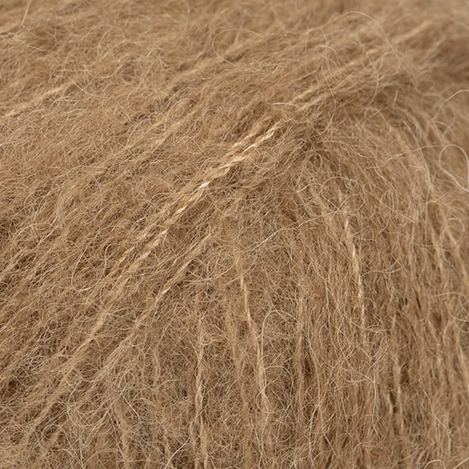 DROPS Brushed Alpaca Silk Uni Colour - 36 amandel - Wol Garen