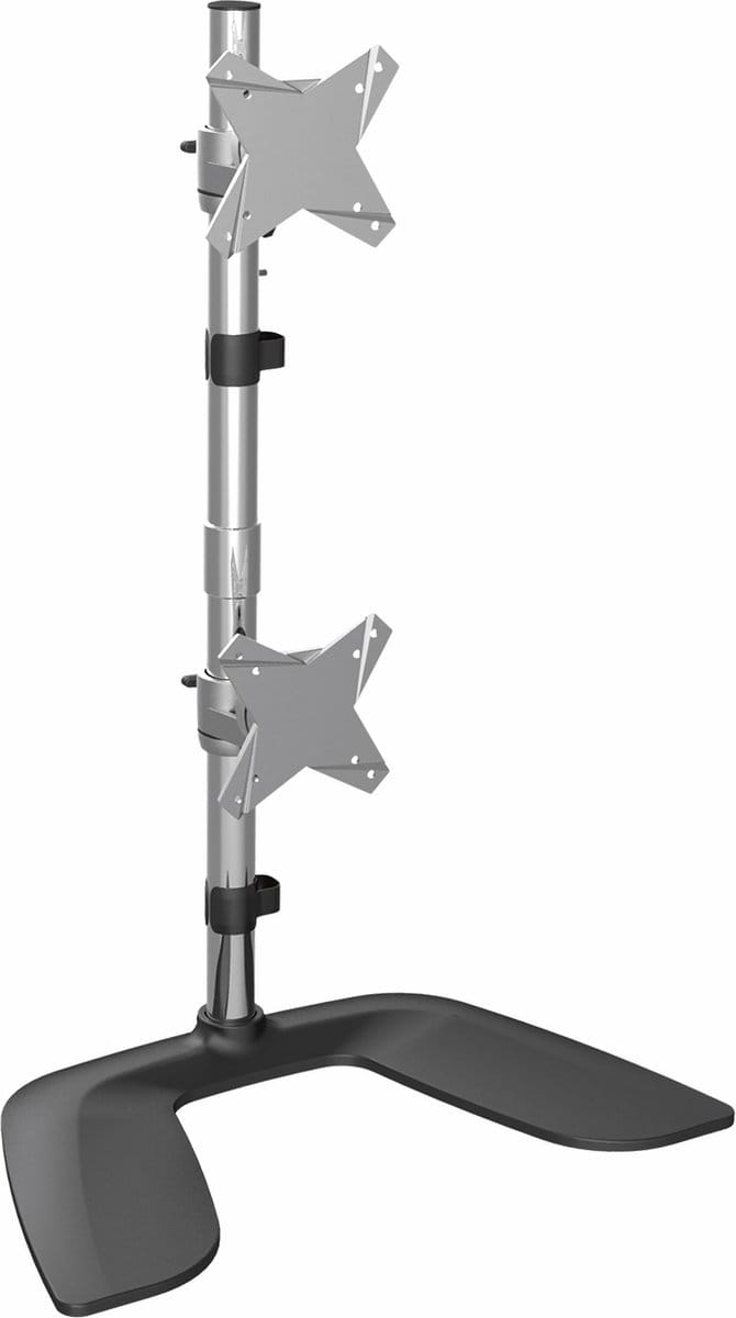 StarTech.com Vertical Dual Monitor Stand for up to 27" Monitors - Aluminium - Stand