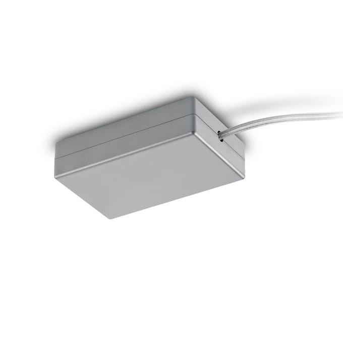 Spanningsrail Voedingsconnector Flexibel - DUOLINE - 2 Fase - Mat Titaan