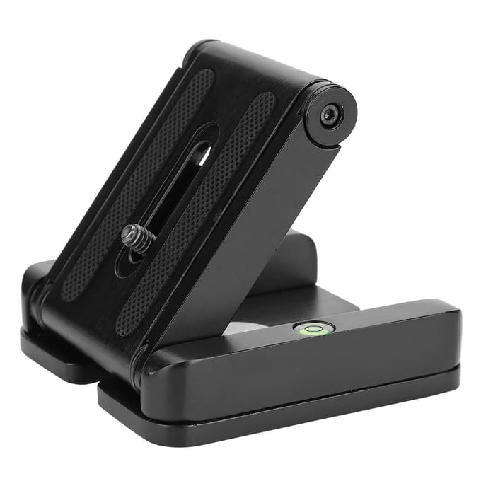 Zwarte Z Flex Kantelbare Opvouwbare Snelkoppelingsplaat Standaard Montage Voor Statief Camera CO black