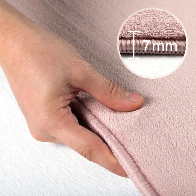 Sky Soft Uni Basic - Vloerkleed - Laagpolig - Effen Kleur - Roze - Woonkamer Tapijt- 60x100 CM