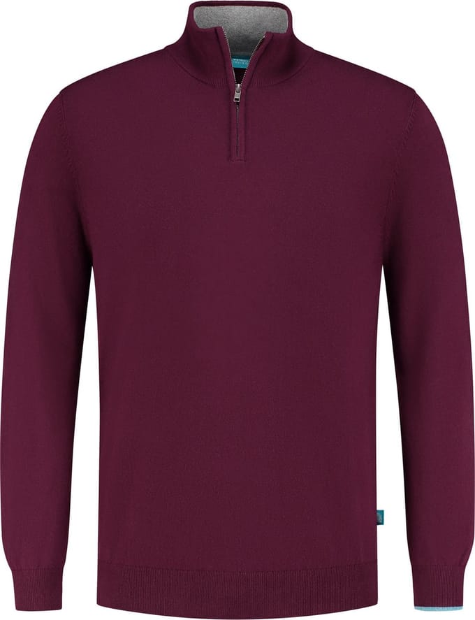 Trui Half Zip Cotton/Cashmere Plum (7.21.500.501 - 084)
