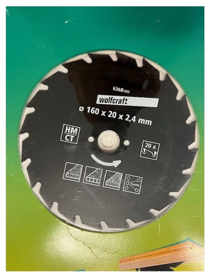 wolfcraft - Handcirkelzaagblad HM, serie groen - 6368000