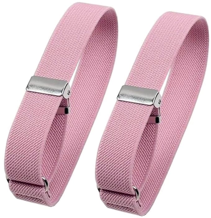 Fako Bijoux® - Mouwophouders - Elastisch - Per Paar - 2 Stuks - Roze