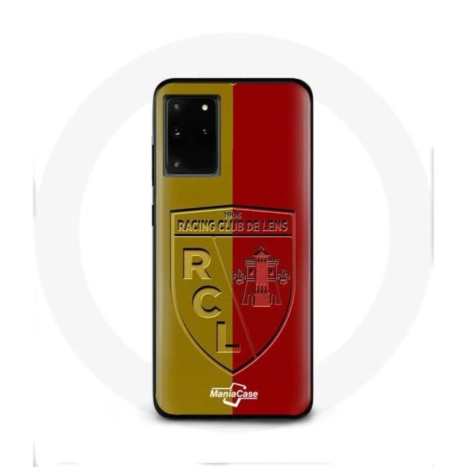 Samsung Galaxy S11 Plus hoesje rcl lens Logo gele en rode achtergrond