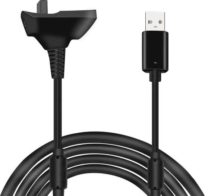 MMOBIEL USB Oplaad Kabel Geschikt Voor XBOX 360/360 Slim Wireless Controller - 1.5m