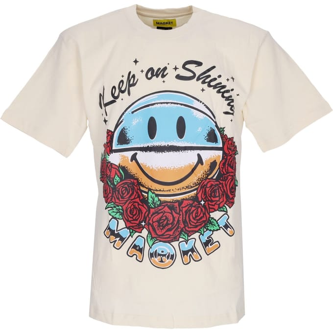Smiley Keep On Shining Tee X Smiley Cream heren-T-shirt