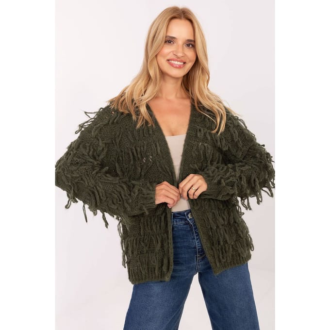 Free Spirit Cardigan - Dark Green / One Size