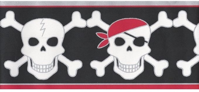 Pirate / Skull Border behangrand AS Creation 6347-19