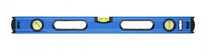 Aluminium waterpas - 80 cm met 3 waterpas niveaus ( 0°/45°/90° )