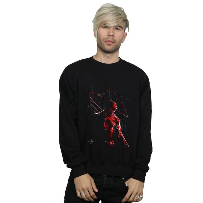 Marvel Heren Daredevil Schilderij Sweatshirt (Zwart)