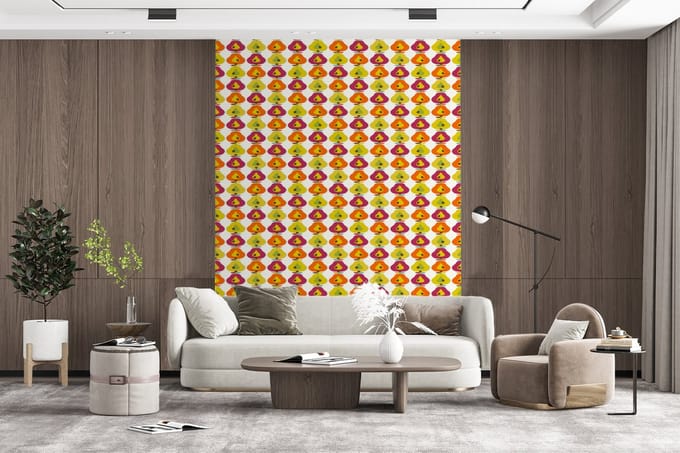 Behang - Fotobehang Retro - Design - Peer - Fruit - Breedte 165 cm x hoogte 220 cm