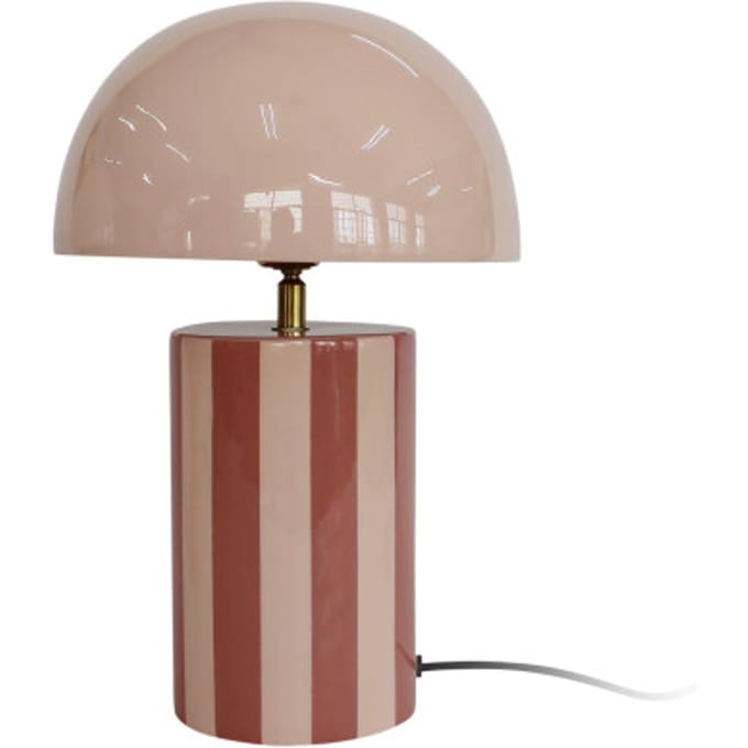Leitmotiv tafellamp rayado rose tan & soft pink