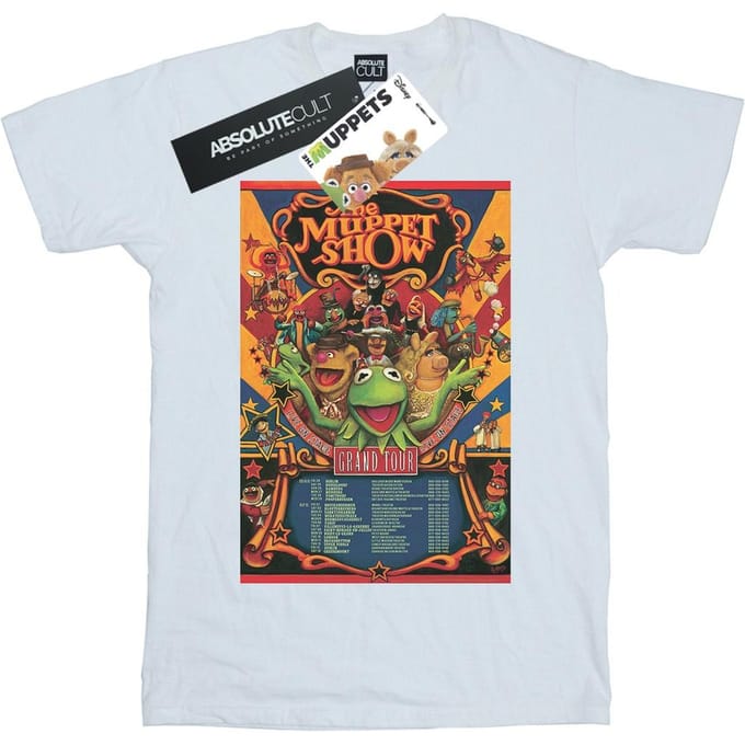 Disney Heren The Muppets The Muppet Show Poster T-Shirt (Wit)