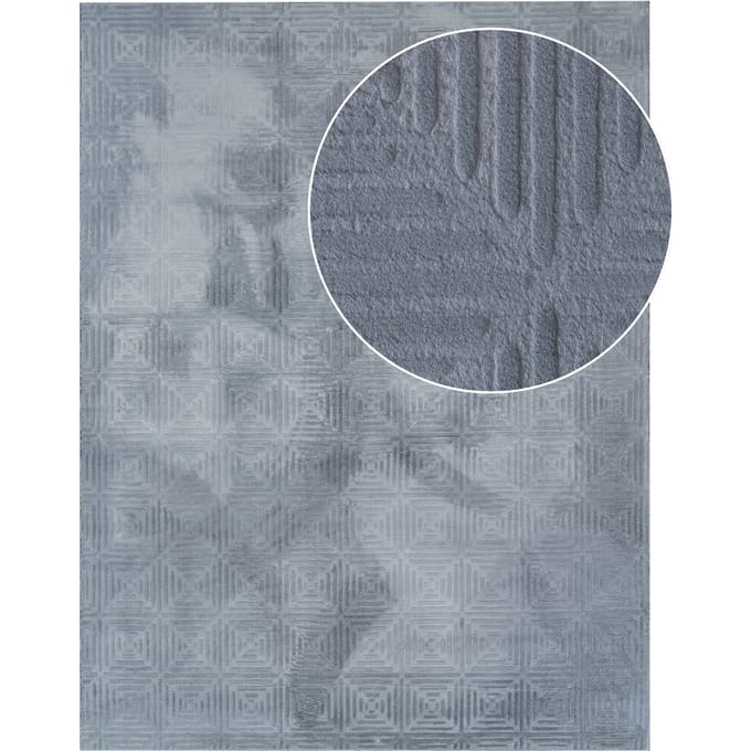 Vachtkleed Lelystar antraciet 60x100 cm