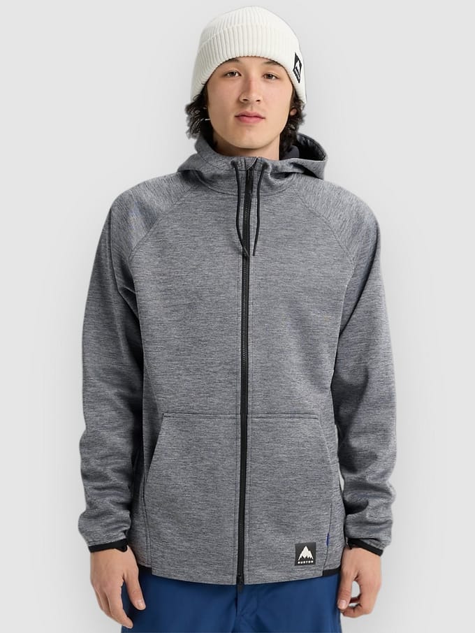 Burton Crown Wpf Zip Hoodie zwart