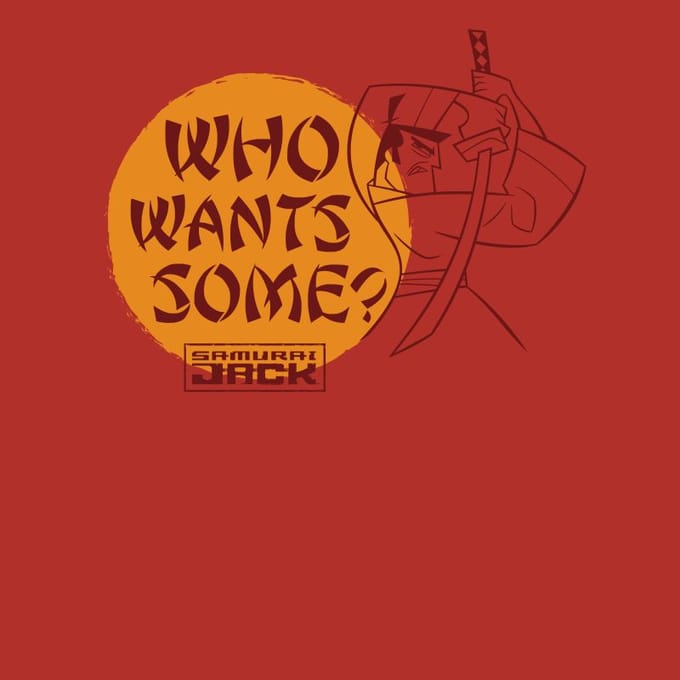 Samurai Jack Who Wants Some Men's T-Shirt - Red - S