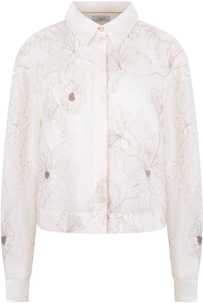 Nukus Nks02167 17 adora blouse embroidery off white