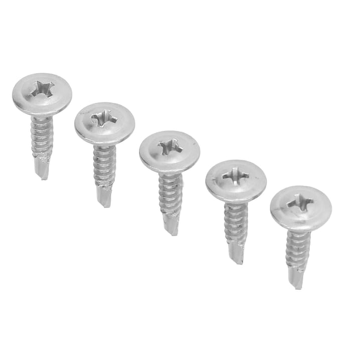 100 stuks Zelfborende schroef Kruiskop Ronde Ringkop RVS Bevestigingsmiddel Accessoire Set Kit