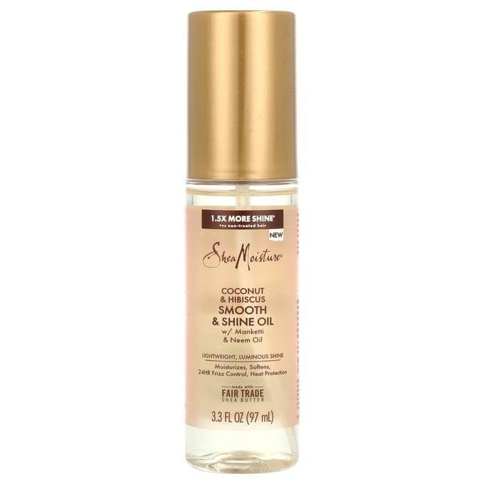 SheaMoisture, Smooth & Shine Oil, Coconut & Hibiscus, 3.3 fl oz (97 ml) beige