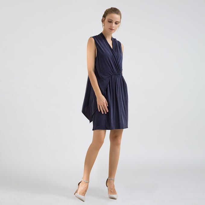 Drape Cupro Jersey -jurk