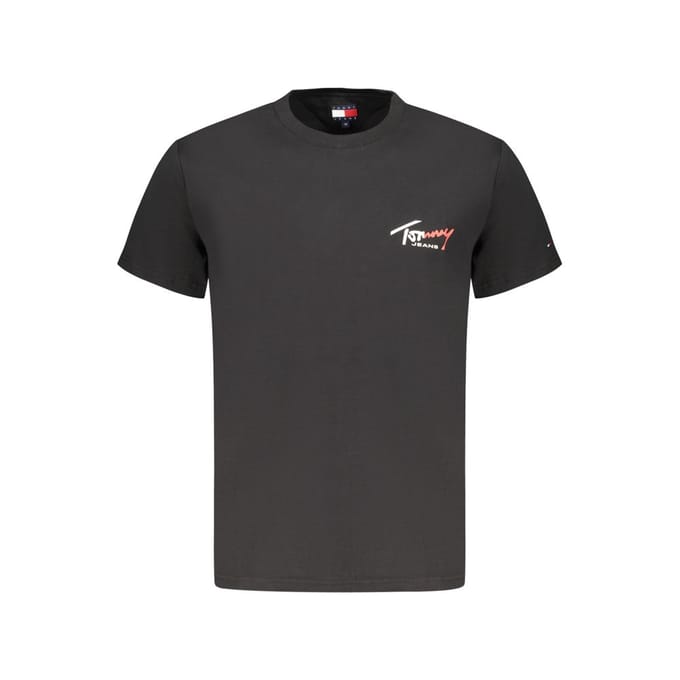 Tommy Hilfiger Zwarte Katoenen heren T-shirt