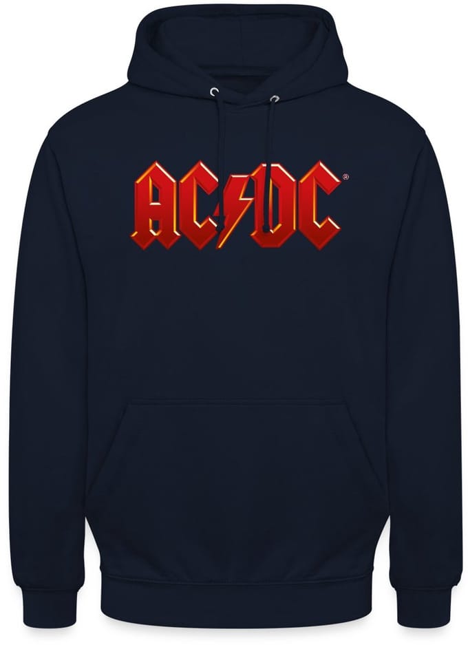 AC/DC Klassiek Logo Met Bliksemschicht Hoodie Unisex