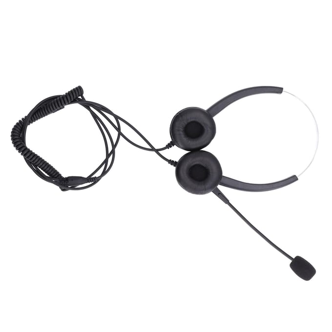 Callcenter Headset Verstelbare Bedrade Geluidsonderdrukkende Klantenservice Headset voor RJ9 Headset