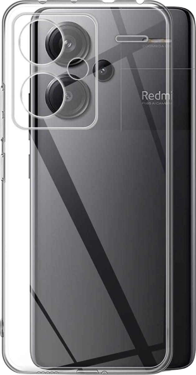 Hoesje voor Xiaomi Redmi Note 13 Pro Plus 5G backcover Shockproof siliconen Transparant