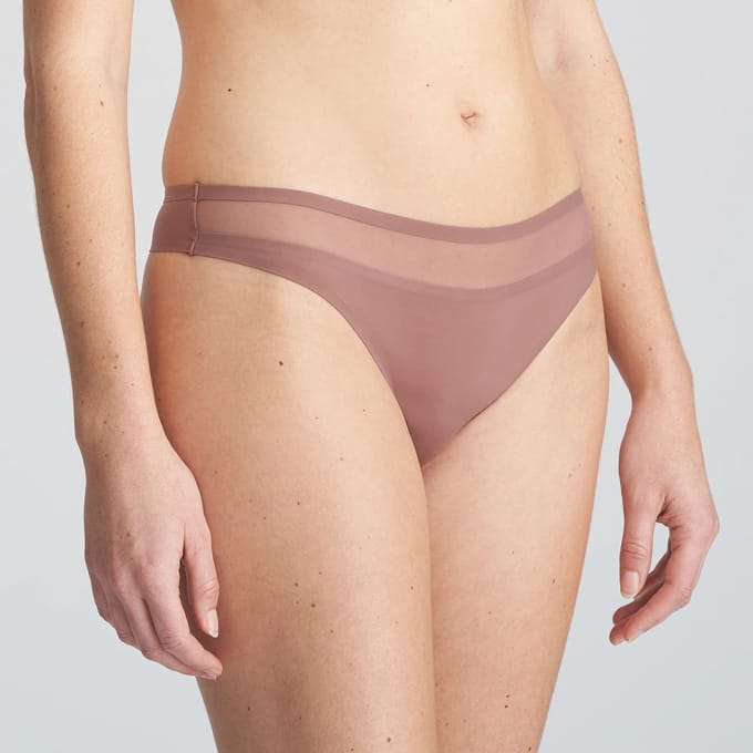 Marie Jo Louie String 0622090 Satin Taupe - maat 46