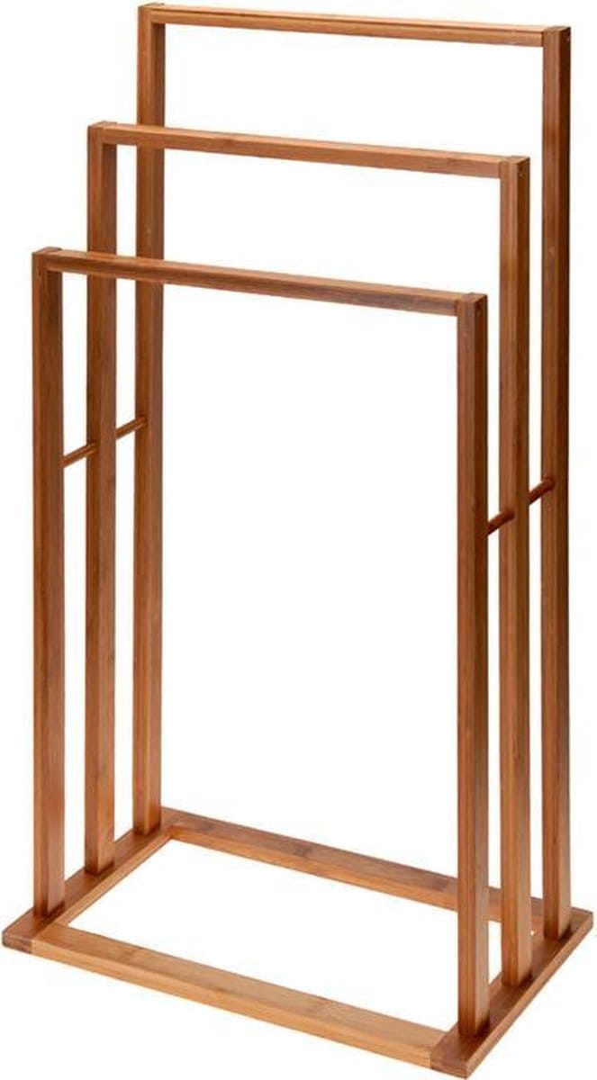 Support à serviettes en bambou pour salle de bain