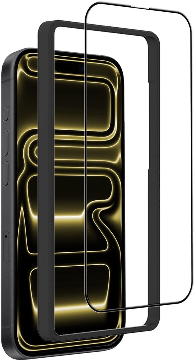 Screenprotector - Geschikt voor Apple iPhone 17 Pro - Met Installatie Frame - Gehard Glas - Beschermglas - Tempered Glass - Screen Protector