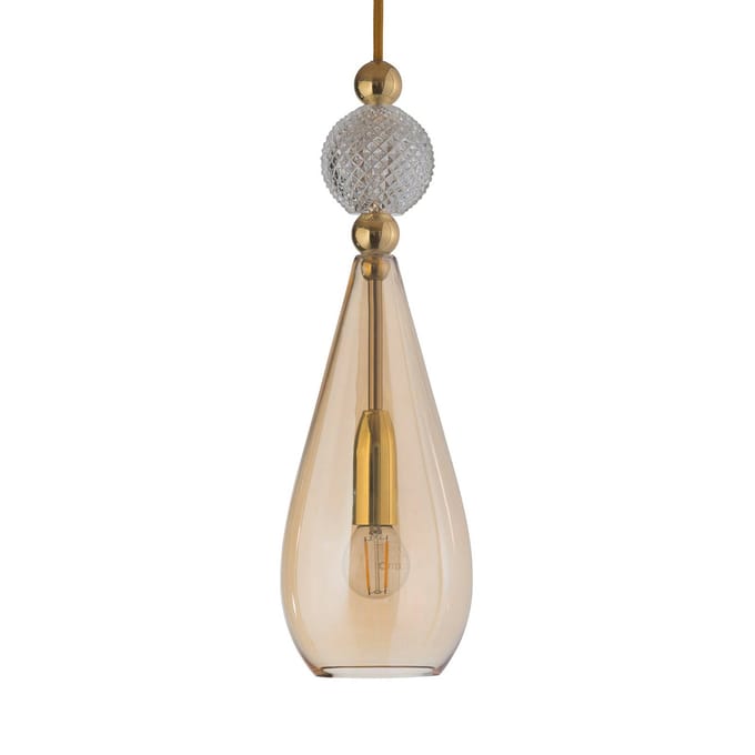EBB & FLOW Smykke M goud kristal check ball goud