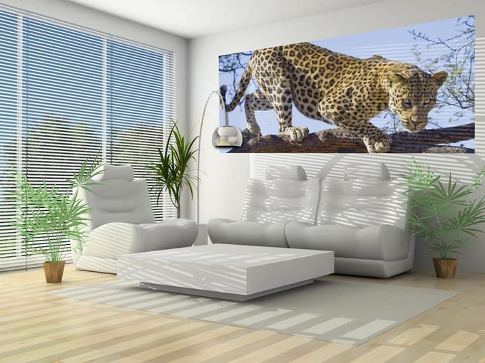 Leopard Tree Photo Wallcovering