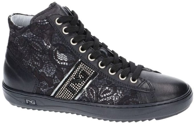 Nero Giardini -Dames - zwart - hoge sneakers - maat 35