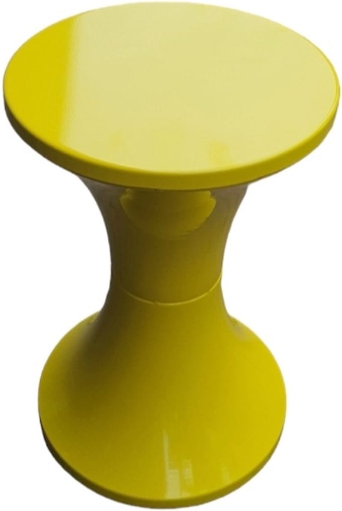 Mica Decorations Hailey bijzettafel geel H46xD30cm