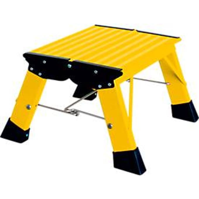 Inklapbare trap Treppy, 1 trede, geel