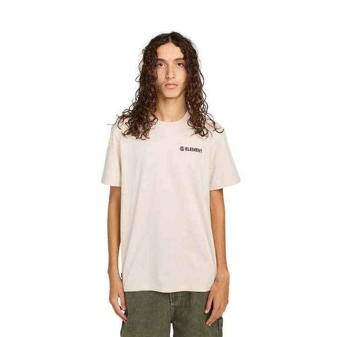 Element Blazin Chest T-shirt Met Korte Mouwen Beige S Man
