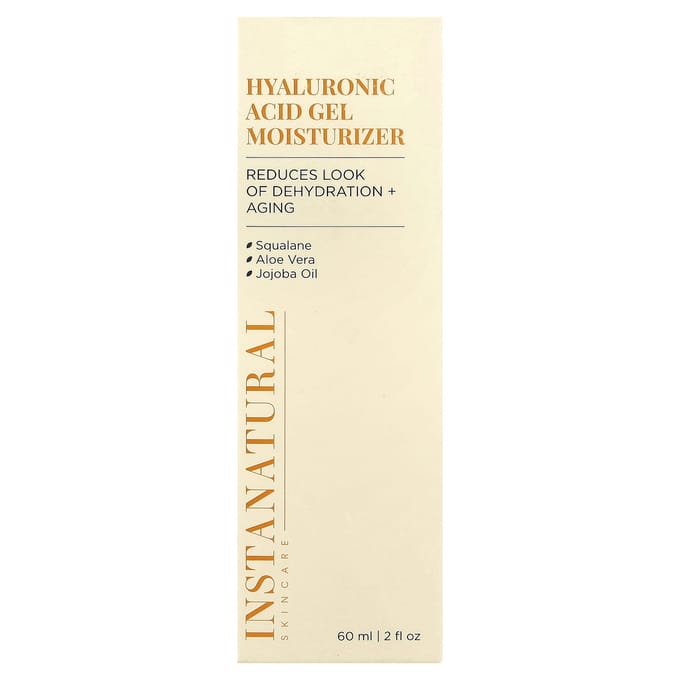 InstaNatural, Hyaluronzuur Gel Moisturizer, 60ml (2 fl oz) white