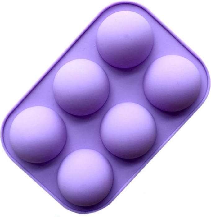 ProductGoods - Siliconen Bakvorm Halve Bollen - Halfrond Rond - 6 Stuks - Bakvormen