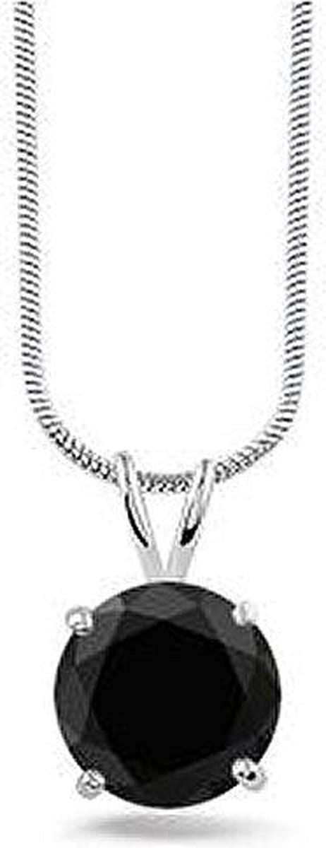 Montebello Ketting  Berfun - 925 Zilver Gerhodineerd - Ø10mm - 42cm