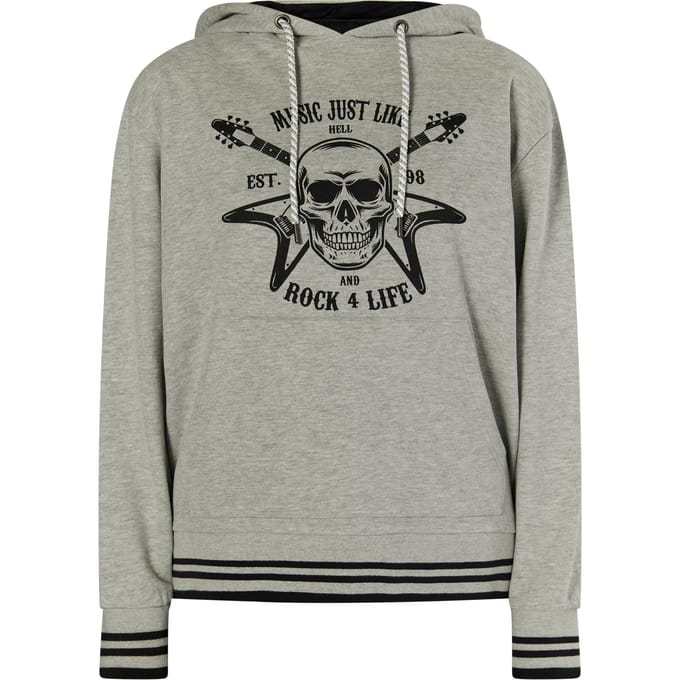 Mymo Hoodie Dames grijs melange