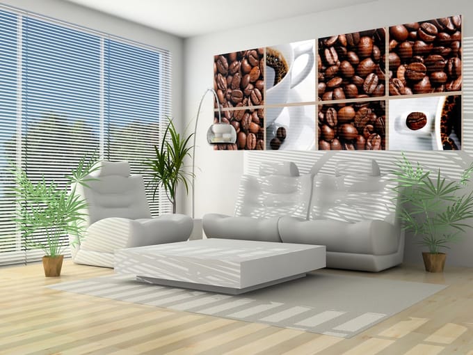 Coffee Cafe Photo Wallcovering