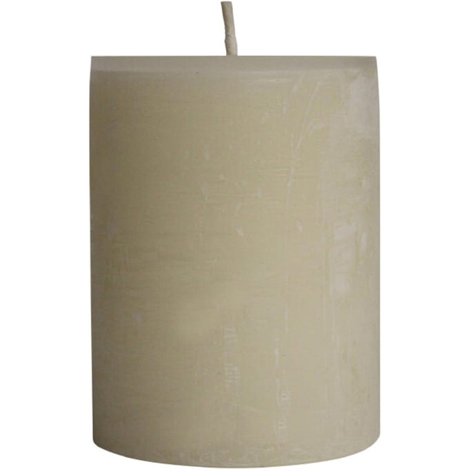 PTMD - Kaars Rustic Outdoor - Wit - 15x15x20cm