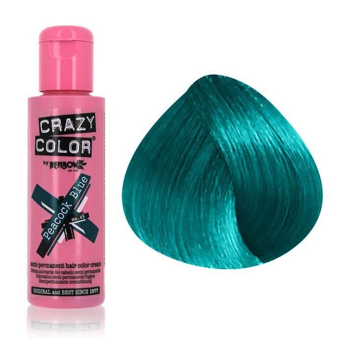 Crazy Color Peacock Blue 100ml - Haarverf