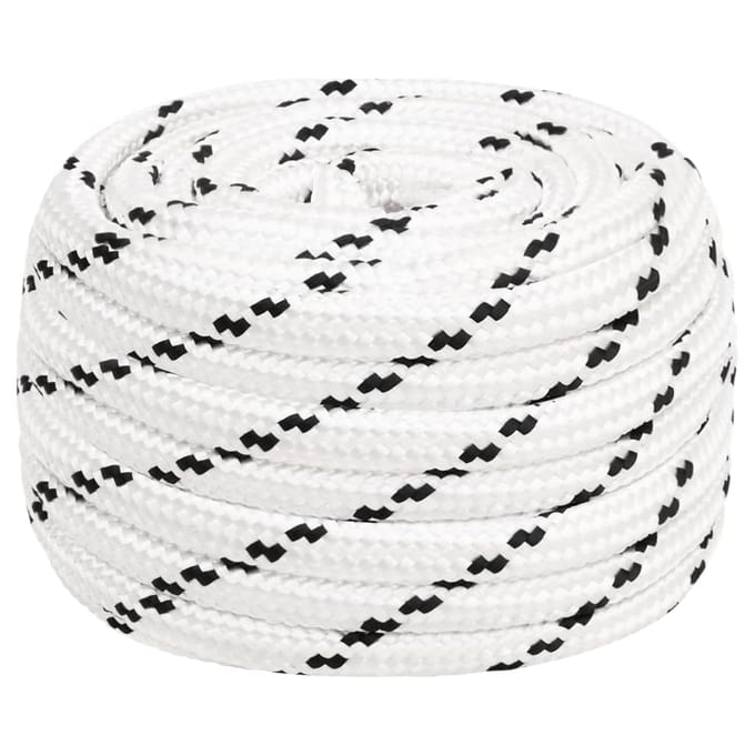 vidaXL - Werktouw - 16 - mm - 100 - m - polyester - wit