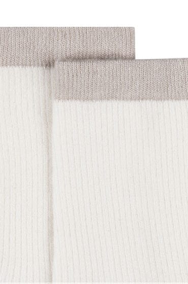 Hunkemöller Halfhoge sokken van modal Wit